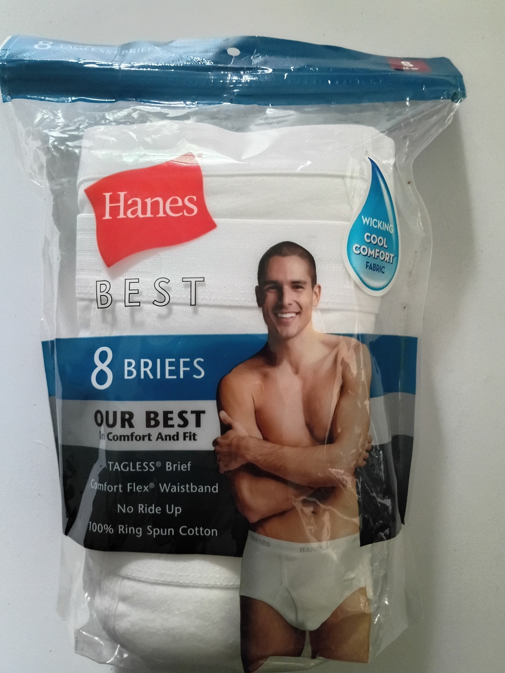 Hanes Men's 8-Pack White Briefs - Best Comfort